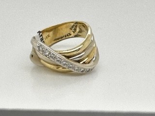 Estate 14KWY Diamond Fashion RIng